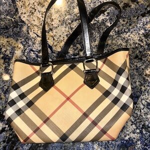Burberry Nova Check Beige Tote Bag